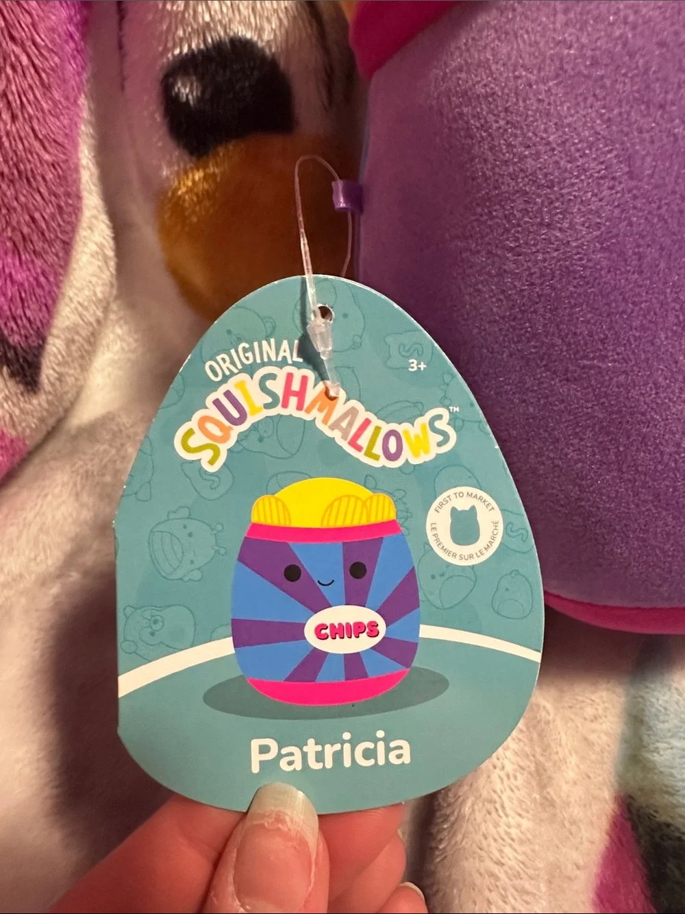 Squishmallows Chips Plush - Blue, Purple, Pink, Yellow